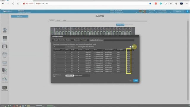 Upgrading drive firmware on a Dell PowerVault ME4 Storage Array смотреть онлайн