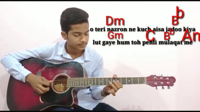 Lut Gaye Full Song , Music Cover On Guitar With Chords Lesson | Emraan Hashmi | Jubin Nautiyal | 🎸😁