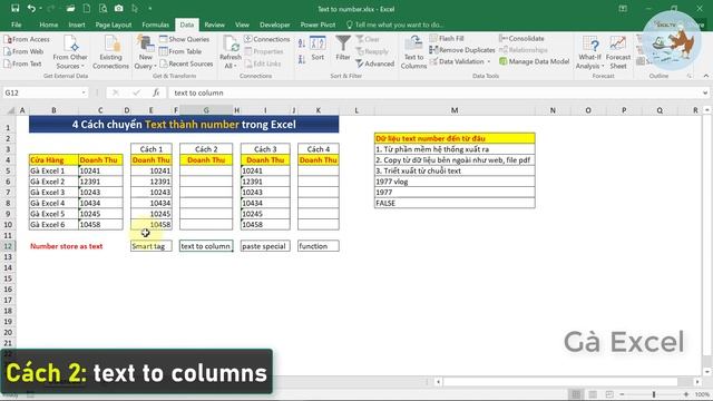 4 cách chuyển text to number (chuỗi sang số) trong Excel смотреть онлайн