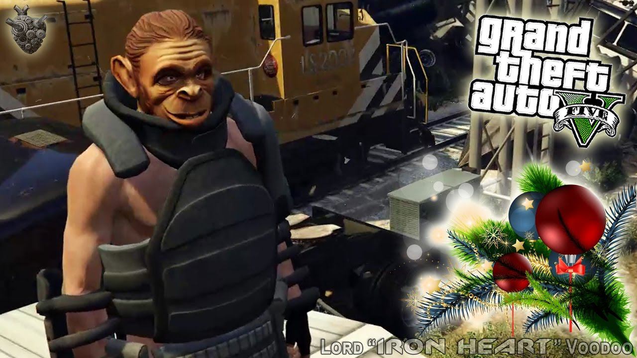 GTA V! ОСТАНАВЛИВАЕМ ПОЕЗД АВТОРАМПАМИ! ПРОВОЖАЕМ ГОД ОБЕЗЬЯНЫ! ВИДЕО GTA 5 MODS [ГТА 5 МОДЫ] #114 смотреть онлайн