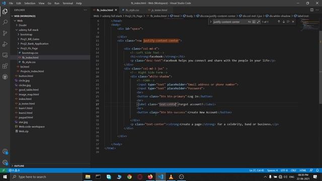 Cloning Facebook landing page using Bootstrap смотреть онлайн