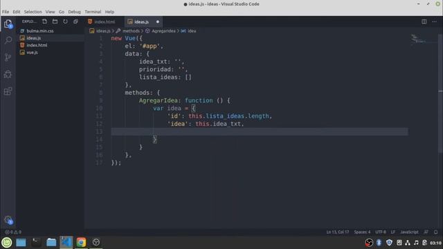 Vue Super Básico 023 - Proyecto - Agregar Idea смотреть онлайн