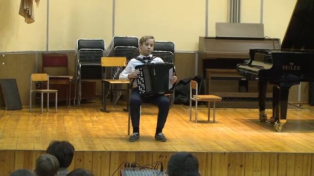 В. И. Алёшкин. "Весёлые синкопы - IV" (этюд). Баян. смотреть онлайн