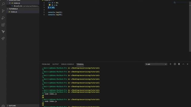 JavaScript tutorial 45 - reference vs primitive values смотреть онлайн