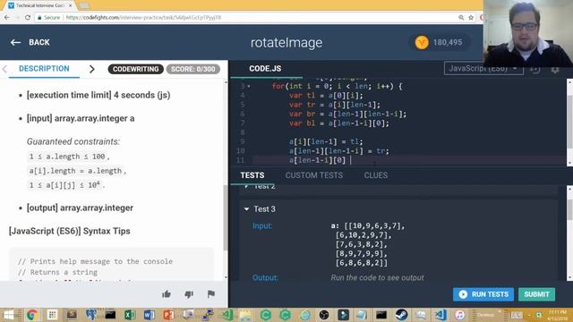 CodeFights rotateImage, an Apple, Microsoft, and Amazon interview Question смотреть онлайн
