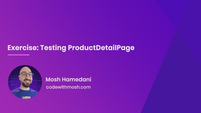 83. Exercise- Testing ProductDetailPage смотреть онлайн