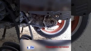 Поменять ост заднего колеса от скутера 150 куб scoteer wheel replacement skooterni balon almashtiri
