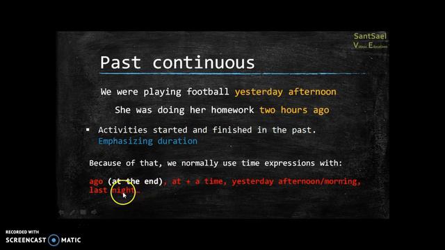 Past continuous (2/2) смотреть онлайн