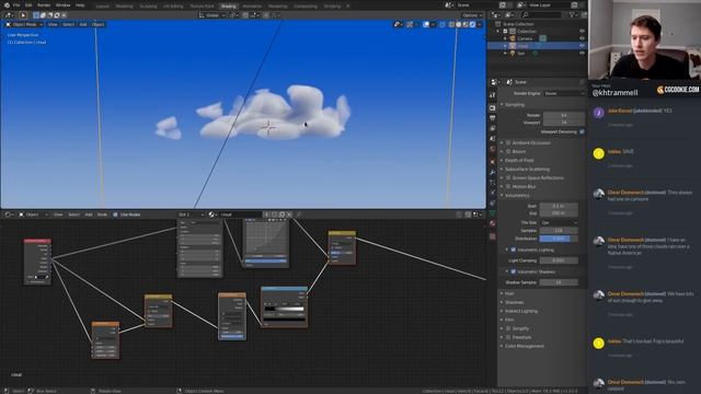 Creating Procedural Volumetric Clouds with Blender Eevee смотреть онлайн