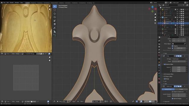 Моделирование декора в Blender3D X5. Modeling Decor In Blender3D X5 Speed.