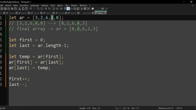 Session 04 - Reverse Of An Array смотреть онлайн