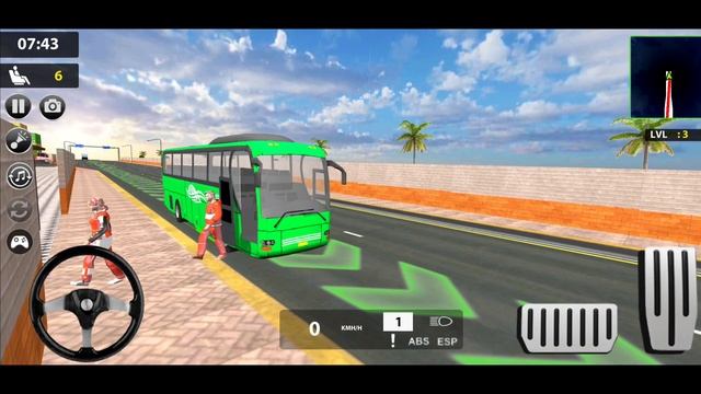Coach Bus Simulator 3D 2021 - Ultimate bus driving - Passenger drop Coach gameplay - Android, ios смотреть онлайн