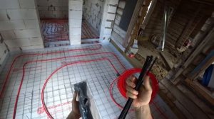 Теплый водяной пол по грунту . Своими  силами .