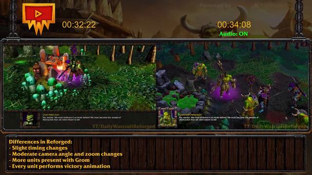 Warcraft 3: Reforged vs Classic Cutscene Comparison #85 - The Hunter of Shadows 3/4 смотреть онлайн