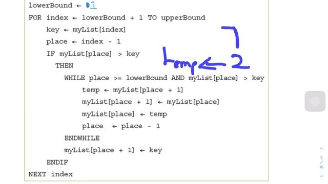 Insertion Sort A2 Computer Science 9618 смотреть онлайн