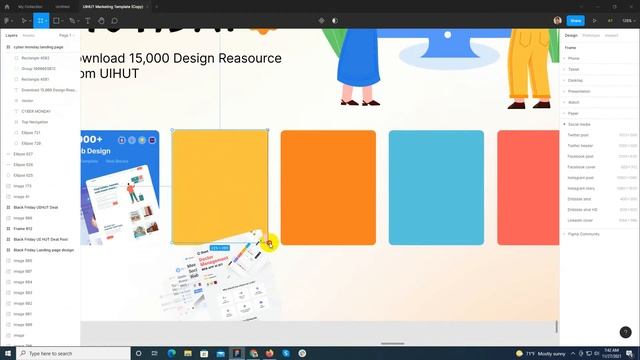 Cyber Monday Landing Page Design in Figma смотреть онлайн