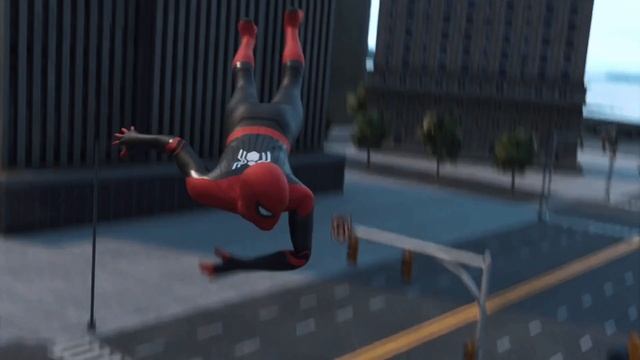 Spider Man Swing Scene//blender 3.0 смотреть онлайн