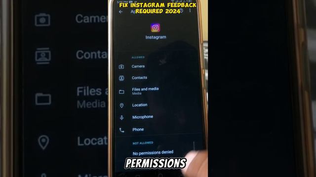 FIX INSTAGRAM FEEDBACK REQUIRED 2024 #settings #instagram #tranding #technology смотреть онлайн