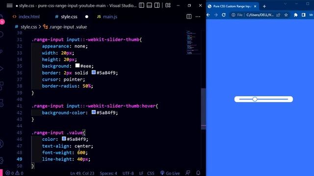 Custom Animated Range Slider using HTML CSS & JavaScript смотреть онлайн