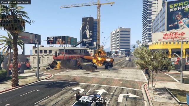 GTA V Benchmark  - Radeon R7 370 STRIX Edition  / AMD FX 8300