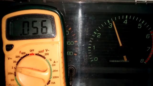 Замер лябда-зонда с соблюдением рекомендаций к проверке. Toyota Mark II GX61 Двигатель 1GE (1G-EU) смотреть онлайн