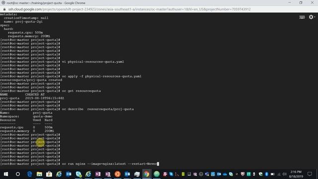 OpenShift for admins - Project quota смотреть онлайн