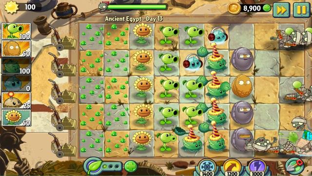 Растения против зомби 2 Прохождение Party, Египет 13, 14 смотреть онлайн