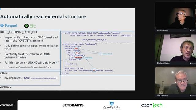 G. Vigano, M. Felici, M. Gessner — How to bring advanced analytics to hybrid data storage (Vertica) смотреть онлайн