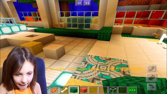 Построила бассейн и аквариум в доме Minecraft. смотреть онлайн