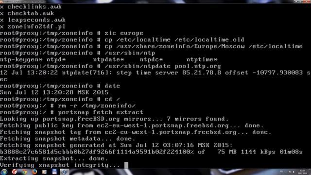 2. Первоначальная настройка FreBSD 10.1 смотреть онлайн
