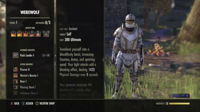 ESO Guide - Werewolf Bite And Morphs?