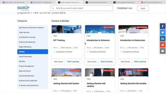 Free Courses | Ethical Hacking | DevOps | Git & Github | SEO смотреть онлайн