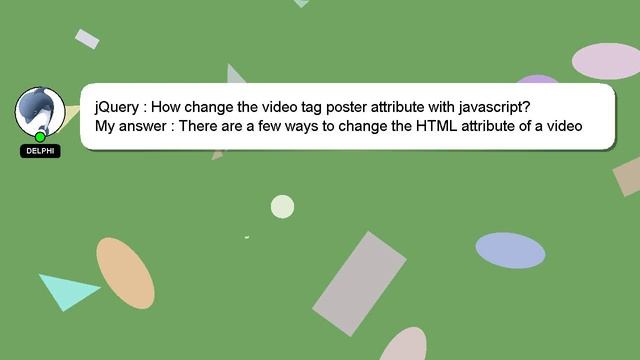jQuery : How change the video tag poster attribute with javascript? смотреть онлайн