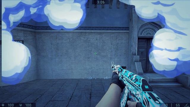Новы оружия для Css 88 из Cs Go (AK47- FRONTSIDE MISTY) смотреть онлайн
