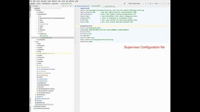 Laravel Horizon (Dashboard for Redis Queues) with Supervisor in Docker смотреть онлайн