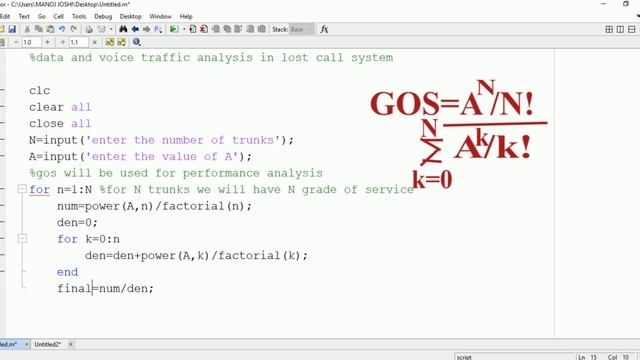 Data traffic analysis of lost call system in matlab | grade of service(gos) in matlab смотреть онлайн
