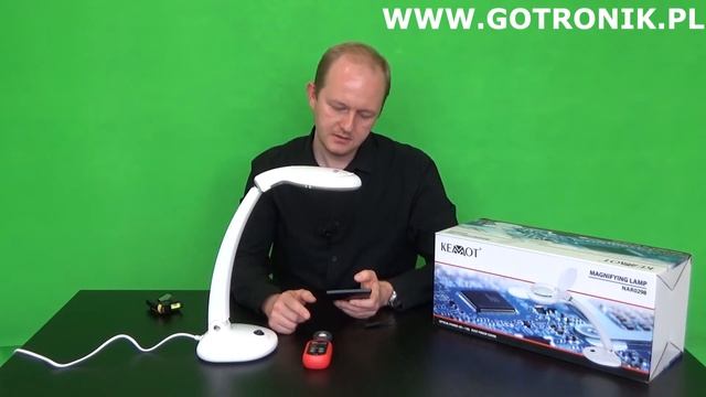 Lampa z lupą biurkowa 3D+12D Kemot NAR0298 смотреть онлайн