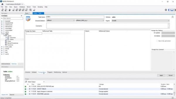 How Add a Foreign Key Constraint (Make Relationships) in MySQL WorkBench