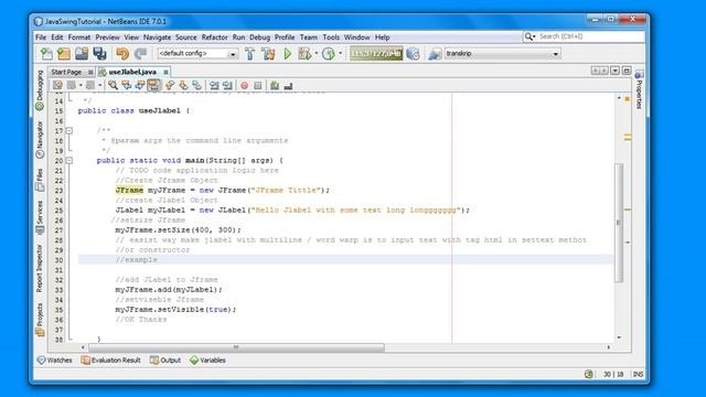 How to set Jlabel word wrap in java swing programing for beginners смотреть онлайн
