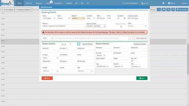 GoodX Web App - How to Book New Walk-in Patient смотреть онлайн