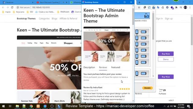 Review Website Template - Bootstrap Store смотреть онлайн