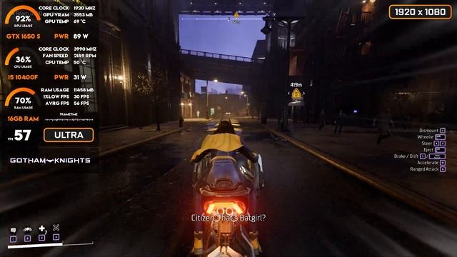 GTX 1650 Super - Gotham Knights - 1080p Ultra Settings Tested смотреть онлайн