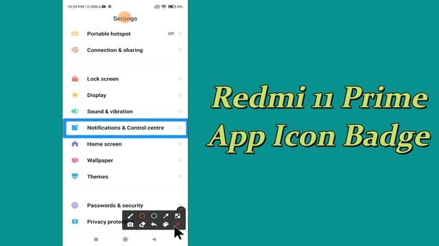 Redmi 11 Prime App Icon Badge on/off || redmi notification badges смотреть онлайн