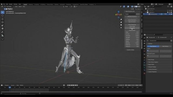 Blender Addon for Simulation l Bone Dynamics Pro