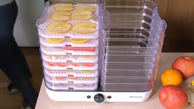 Вместительная корейская сушилка овощей и фруктов Gochu D 310 смотреть онлайн