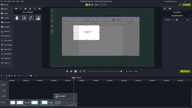 Camtasia Tutorial - Lesson 27 - Blur and Highlight Annotations and its Properties смотреть онлайн