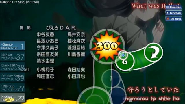 Osu! Shimotsuki Haruka - Kazahane.wmv смотреть онлайн
