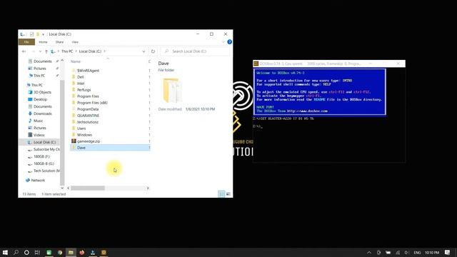DOSBox 0.74 Windows 10 | Play Dangerous Dave Game In Windows 10 | Dave Game Windows 10 | Dave DOS
