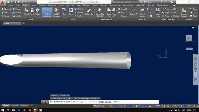 Autocad Tutorial: How to convert surface to 3d solid with autocad смотреть онлайн