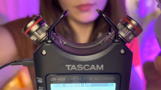 Tascam ASMR | Binaural Tapping, Mouth Sounds, and more. смотреть онлайн